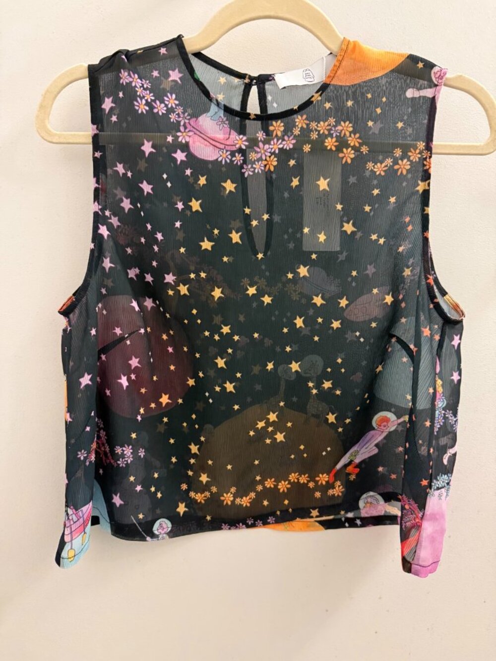 Dauphinette Chiffon Tank Good Girls Go To Mars NWT – Size S